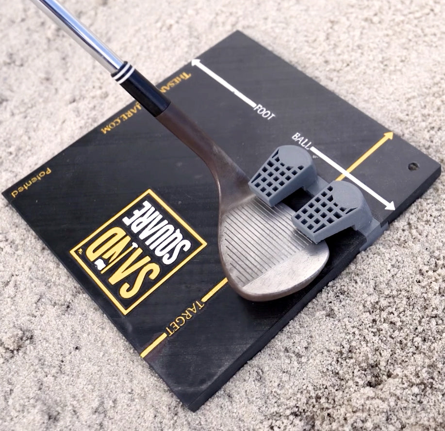 The Secret To The Sand Shot | The Sand Square | Holds the sand wedge in an optimal position with ideal bounce and loft
